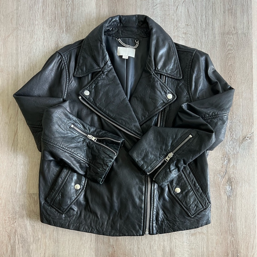 JCrew Collection Leather Motorcycle Jacket